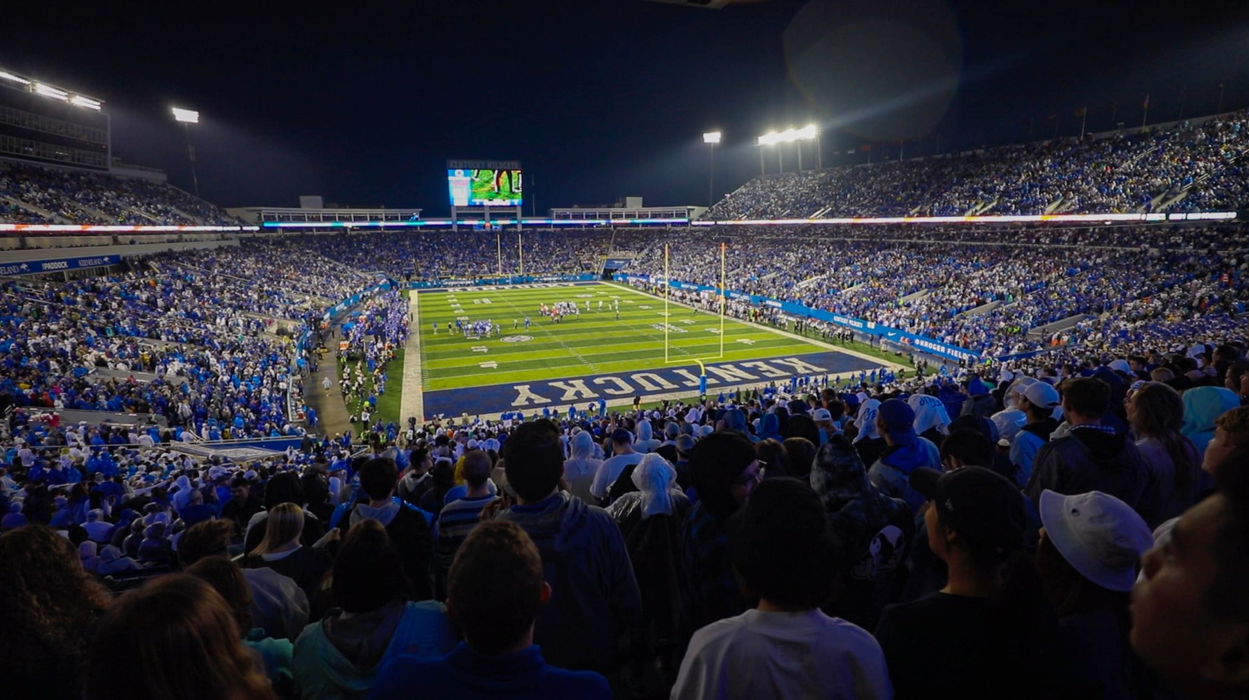 Under the stadium lights